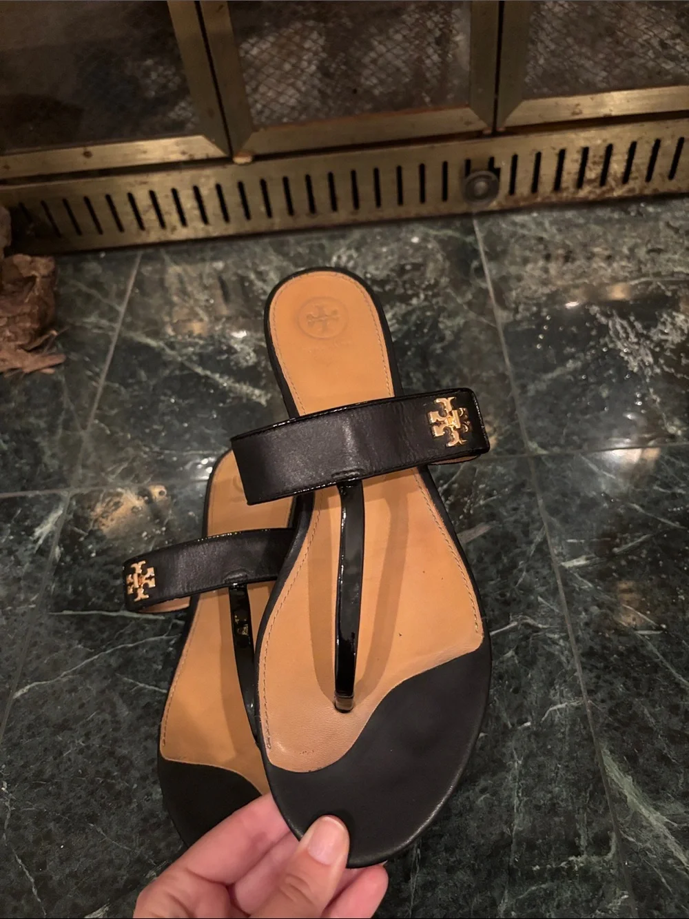 Tory Burch Black Kira Sandals size 10